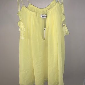 Flowy yellow tank NWT never worn